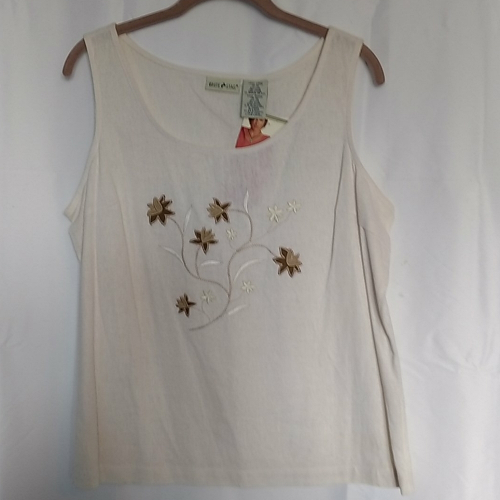 White Stag Linen Sleeveless Tank